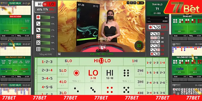 Các cửa cược cụ thể trong cách chơi xí ngầu thái Hilo