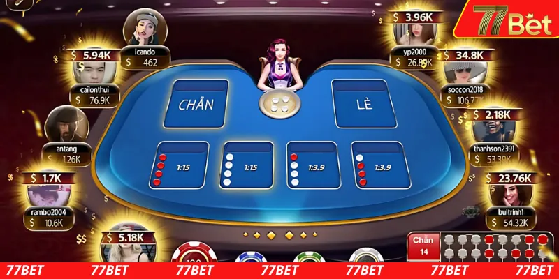 Những cửa cược có trong game xóc đĩa