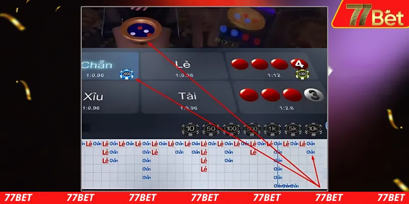 Sử dụng chiến thuật cầu bệt và cầu ngang trong xóc đĩa