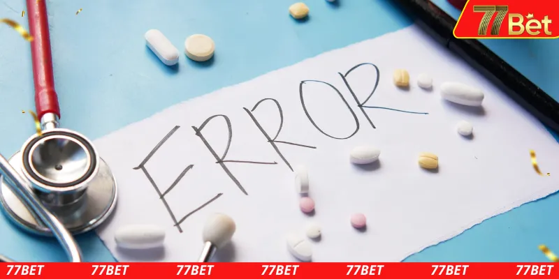 Giao diện ứng dụng 77BET bị lỗi xuất hiện